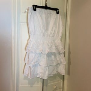 Michael Kors- Strapless Eyelet dress